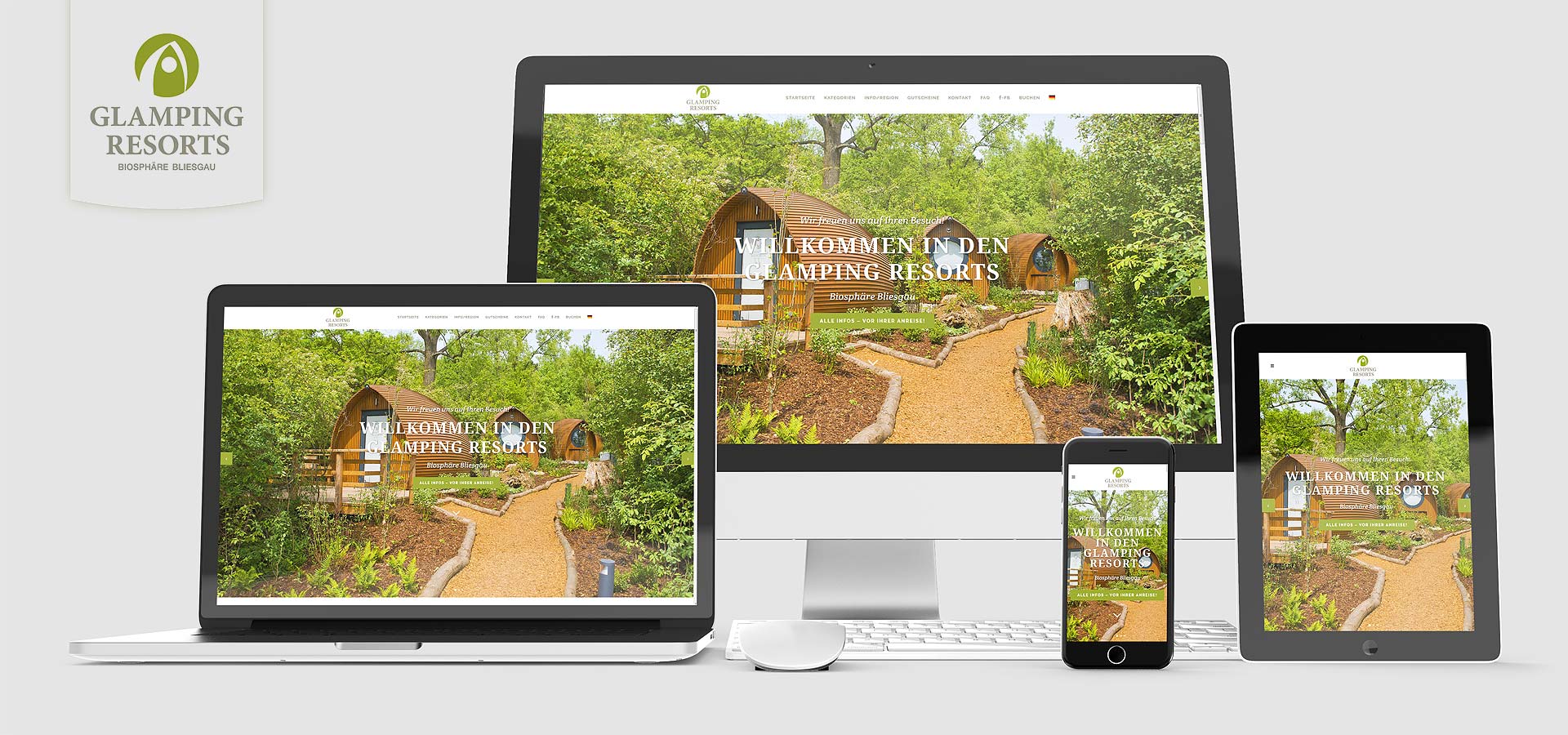 Web-Design Glamping Resorts, Wordpress 
