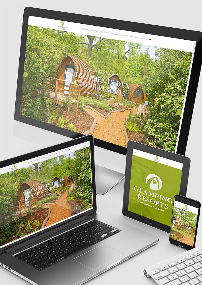 Web-Design Glamping Resorts, Wordpress 