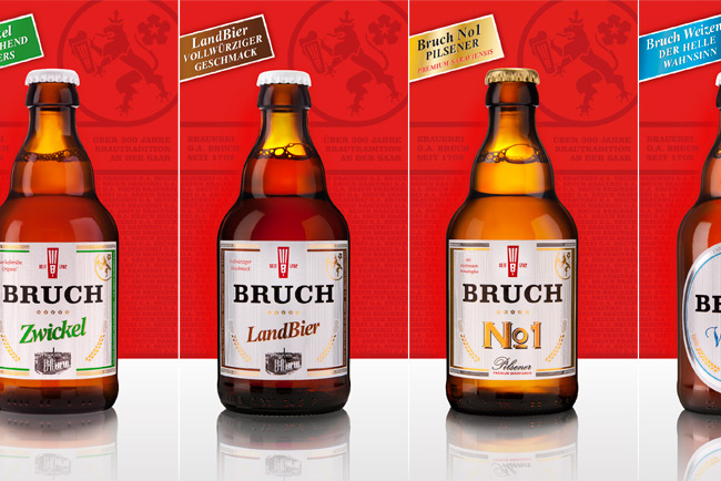 Etiketten Design Bruch Bier