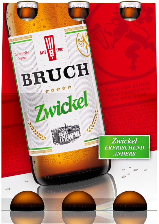 Bruch Landbier Verpackungsdesign Sixpack