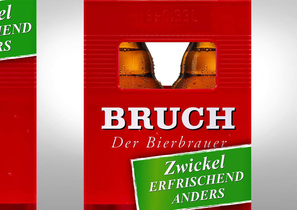 Bier Packaging Design, Bruch Zwickel 8-Pack