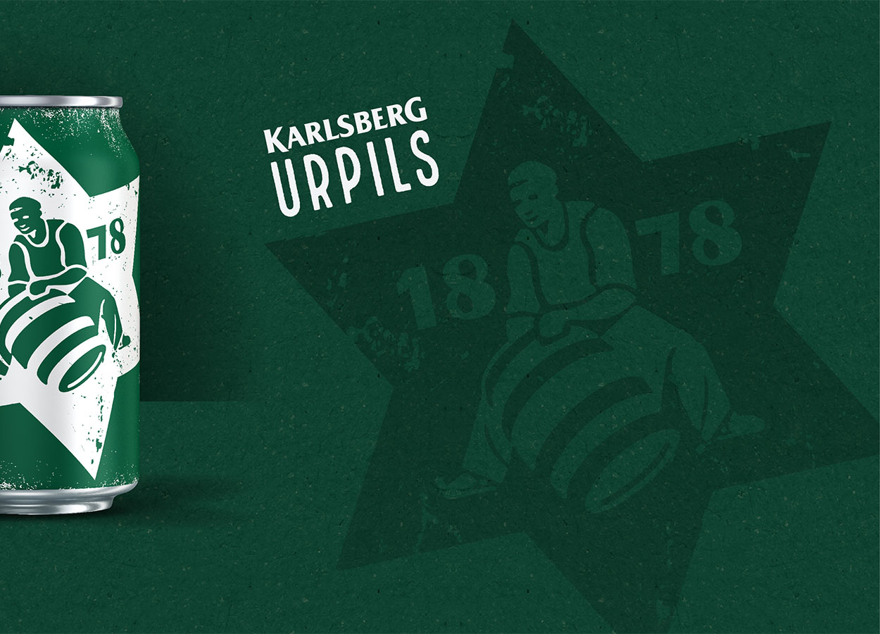 Packaging Design der Karlsberg Urpils Dose für das Rocco del Schlacko Festival