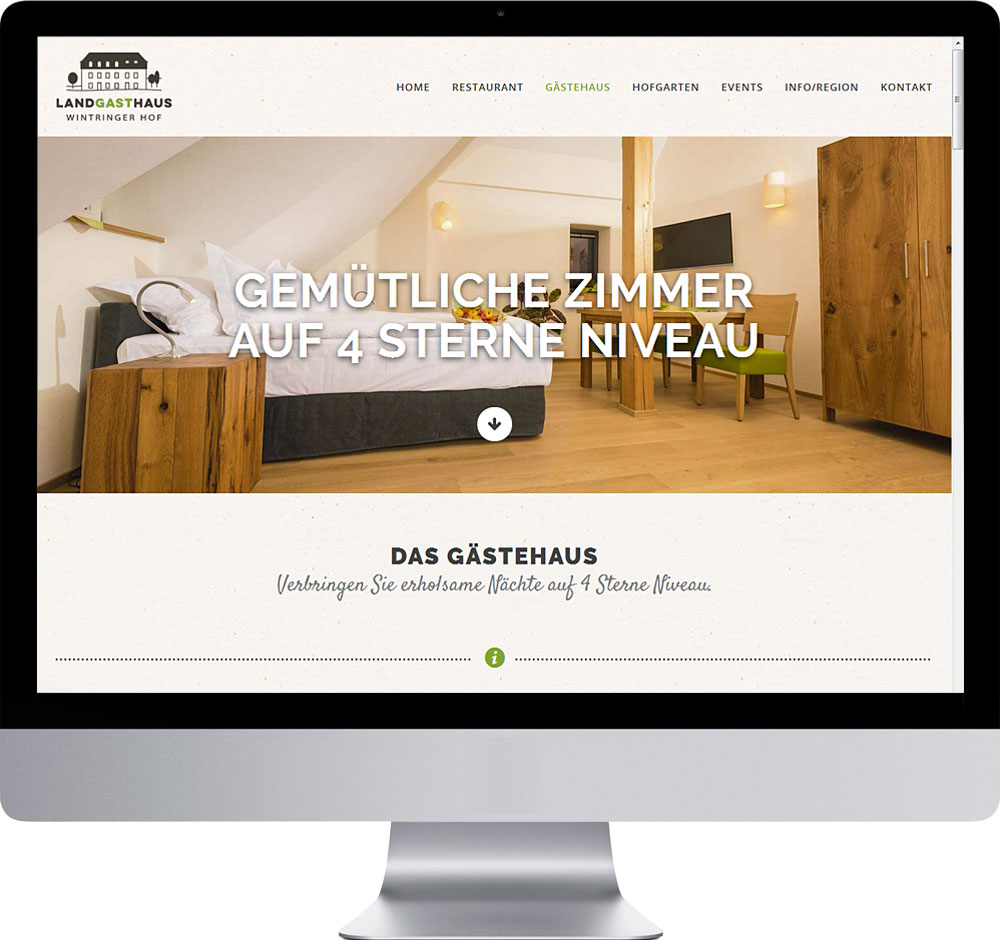 Webdesign Wordpress Homepage Landgasthaus