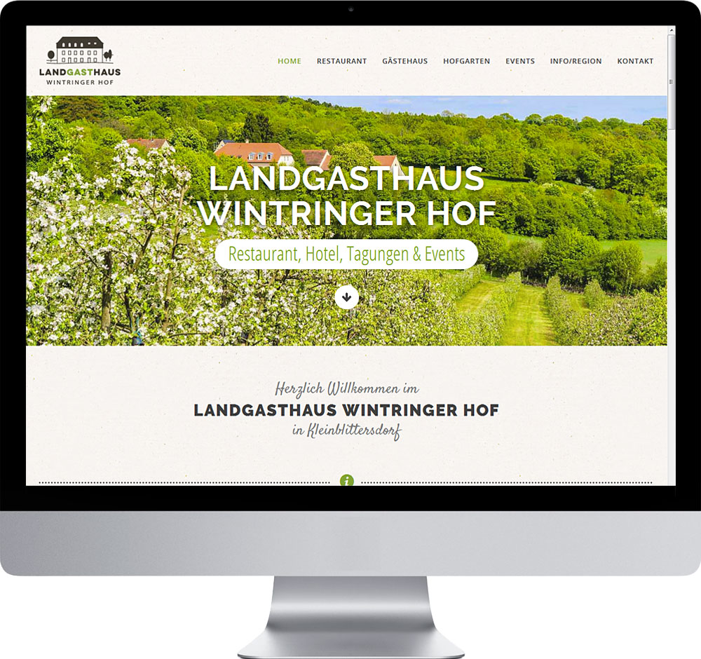 Webdesign Wordpress Homepage Landgasthaus