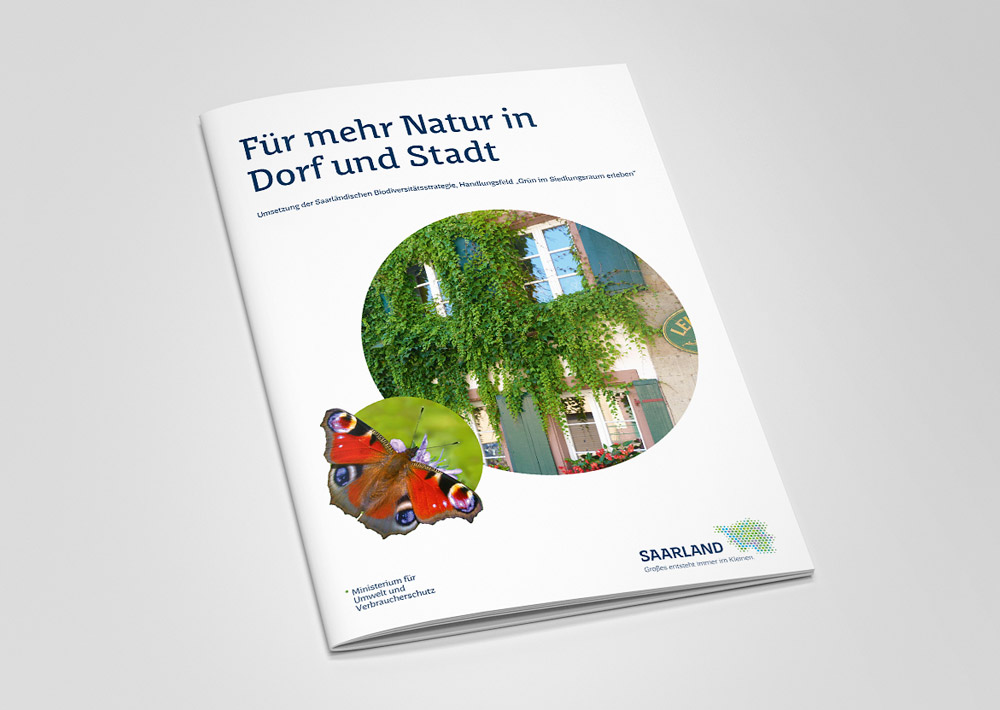 Broschüren-Design für das Ministerium für Umwelt und Verbraucherschutz Saarland