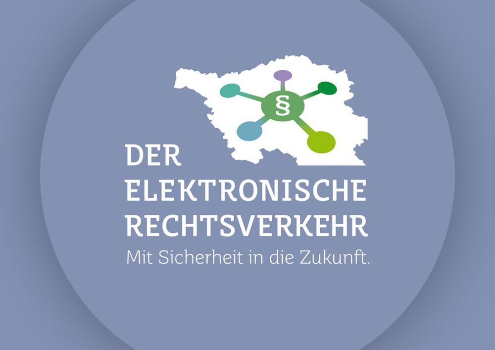 Logodesign, e-Rechtsverkehr Ministerium der Justiz Saarland