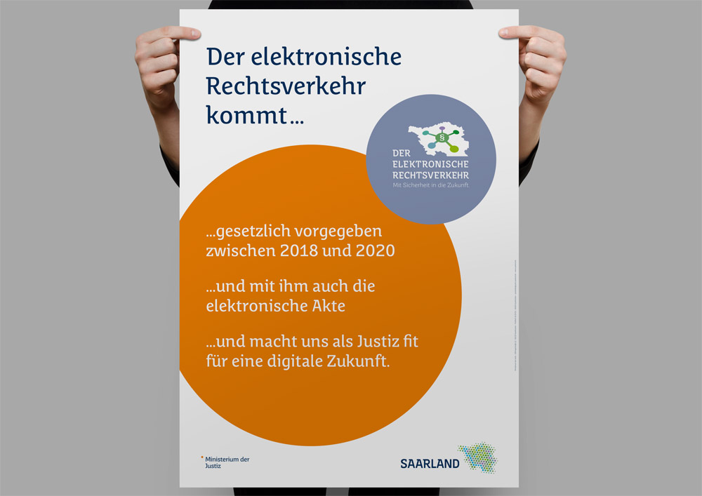 Ministerium der Justiz - Plakate zur Einführung des e-Rechtsverkehrs 