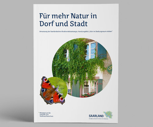 Broschürendesign fü das Ministerium für Umwelt und Verbraucherschutz Saarbrücken
