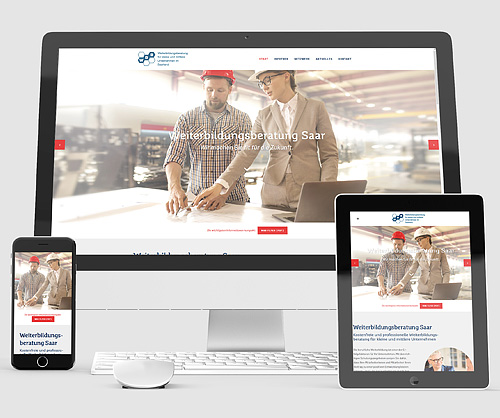 Responsiv Webdesign Weiterbildungsberatung Saar