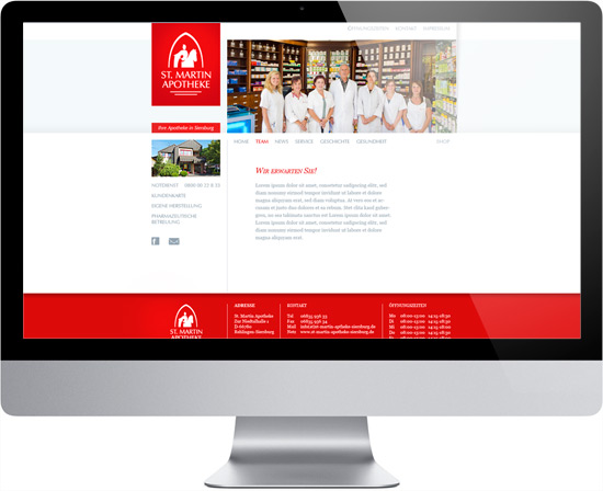 Webdesign-Teamfoto Apotheke St. Martin in Siersburg