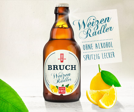 Bruch Bier Saarbrücken Etikettendesign